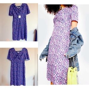 L+H Floral Midi Dress